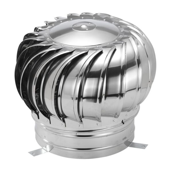 Stainless steel wind-driven roof turbine ventilator