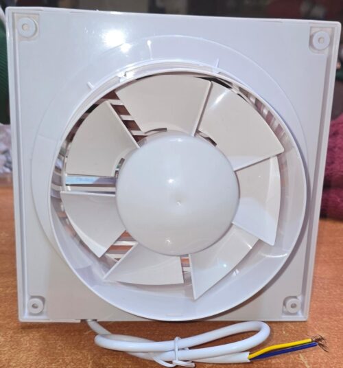 Bathroomfan Compact wall-mounted exhaust fan designed for efficient air extraction in bathrooms, kitchens, offices, and small commercial spaces.