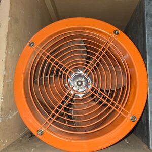 High-speed industrial duct ventilation fan for air extraction