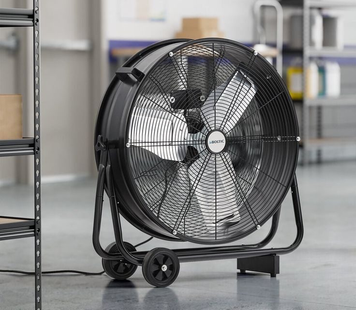 High speed industrial fan for warehouse ventilation