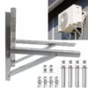 Heavy-duty wall mount bracket for air conditioner condensing outdoor unit installation in Kenya