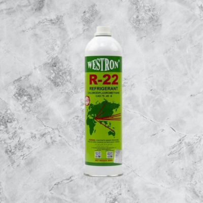 Westron R22 refrigerant gas can 1000g for refrigeration systems