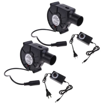 DC brushless air blower fan with adjustable speed controller