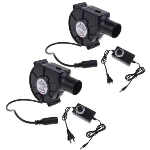 DC brushless air blower fan with adjustable speed controller