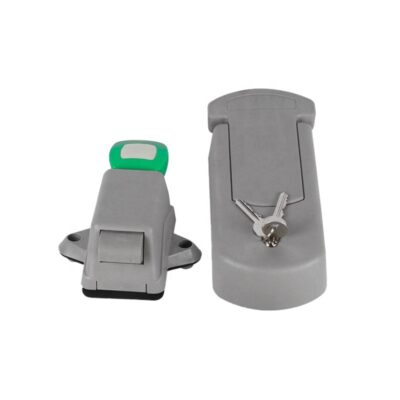 Cold room door lock with safety release latch for walk-in freezer and chiller doors