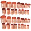 Copper pipe connectors for refrigeration and HVAC systems