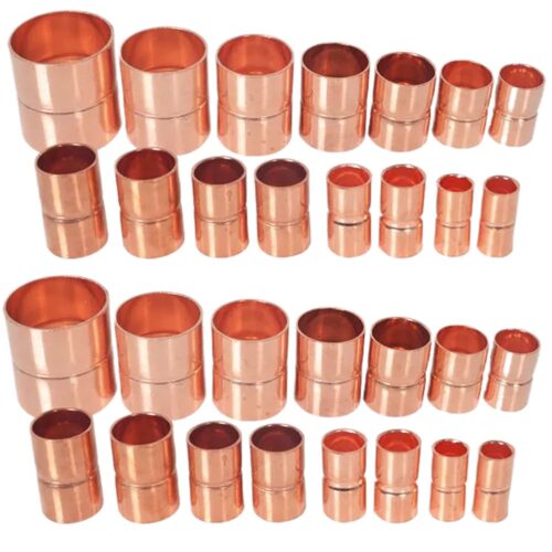 Copper pipe connectors for refrigeration and HVAC systems