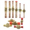 Refrigeration liquid line sight glass fitting